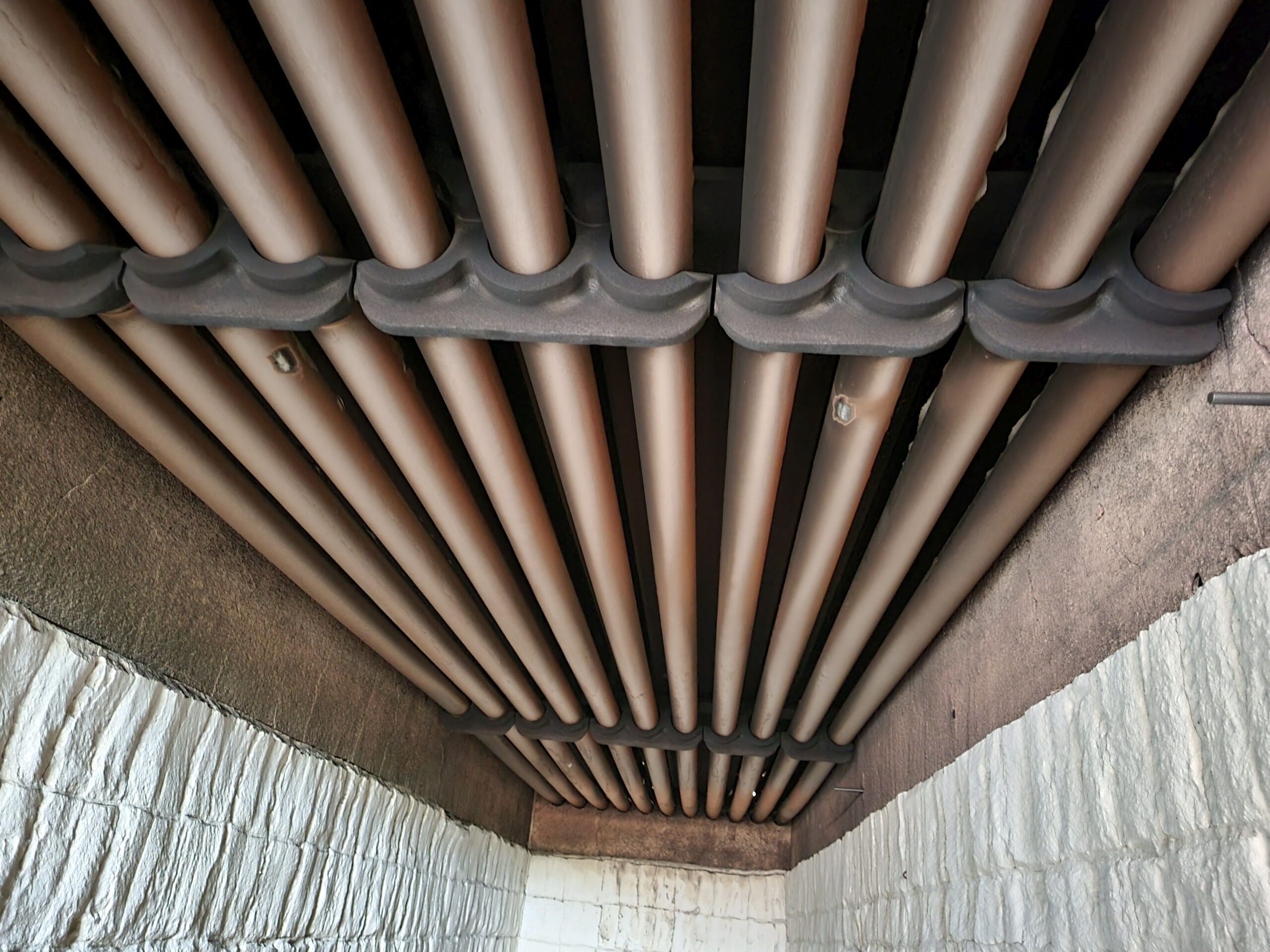 Inside a heater furnace