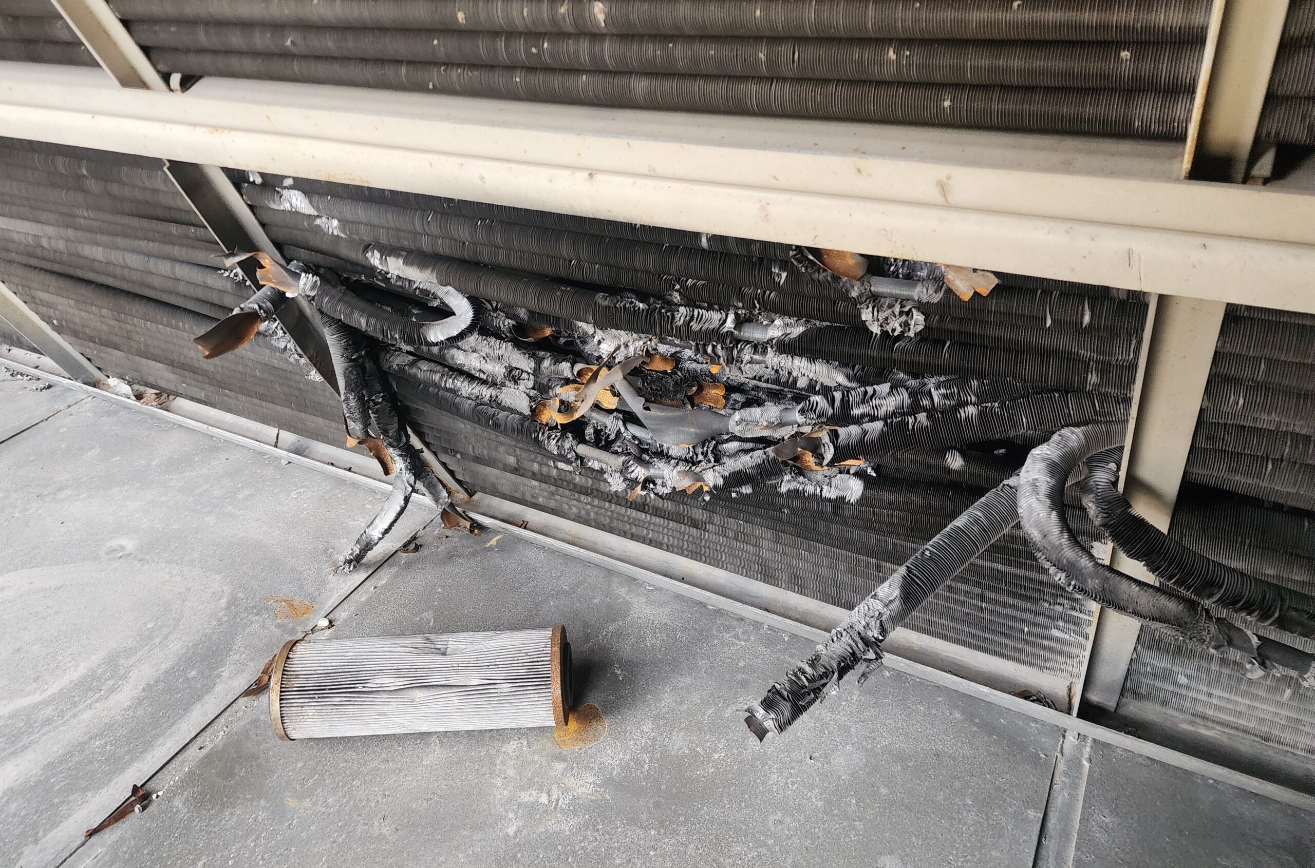 Internal Explosion Damage From A Natural Gas Compressor