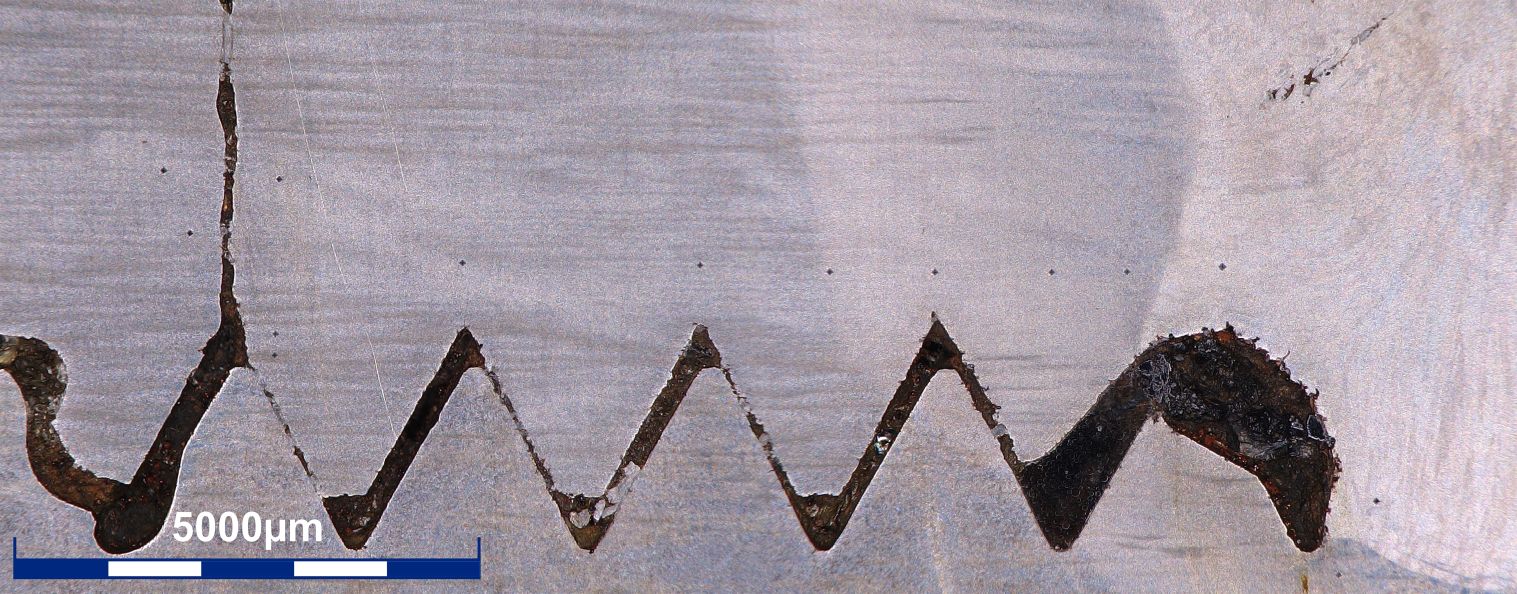 Microhardness survey and microstructure of a cracked 4140