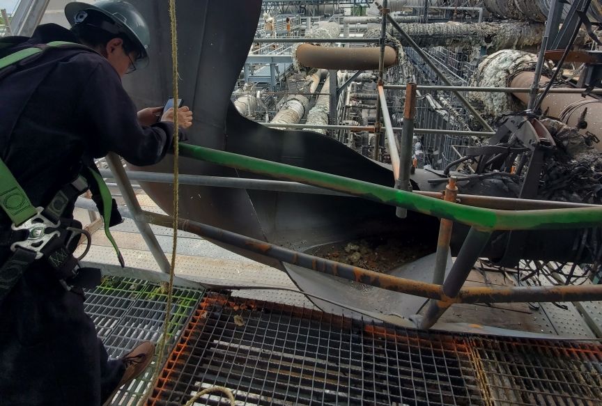 PMI examining explosion for a chemical plant